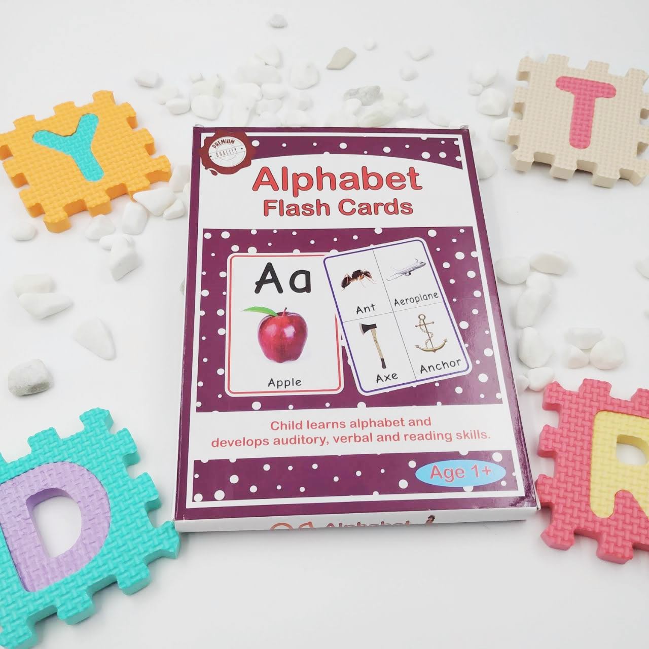 Large Size Alphabets Flash Cards - 32 Cards