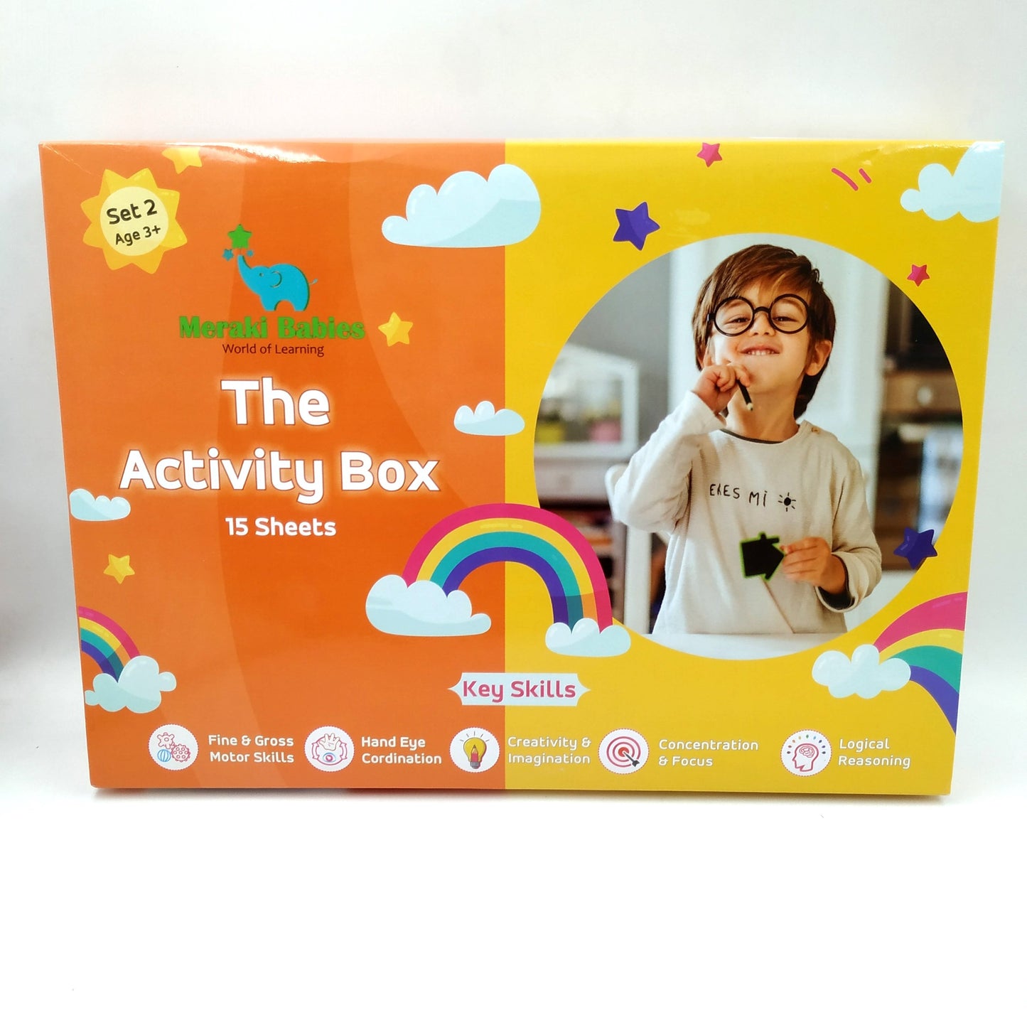 Meraki Babies KidsVelcro Activity Box - 15 Sheets - Age 3+