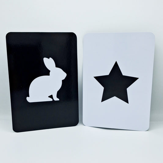 Meraki Babies Large Size High Contrast - Black & White Flash Card - 32 Cards