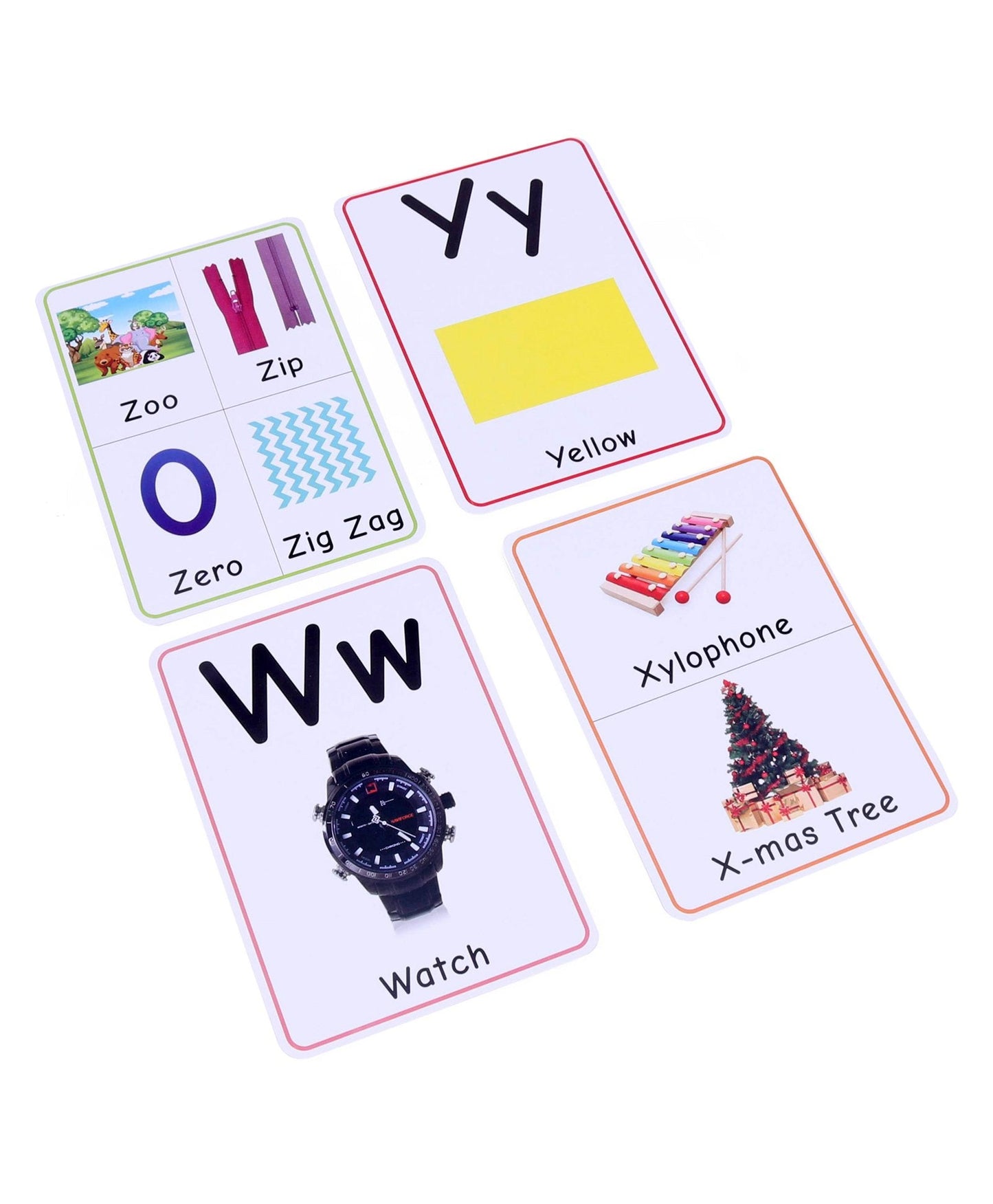 Large Size Alphabets Flash Cards - 32 Cards