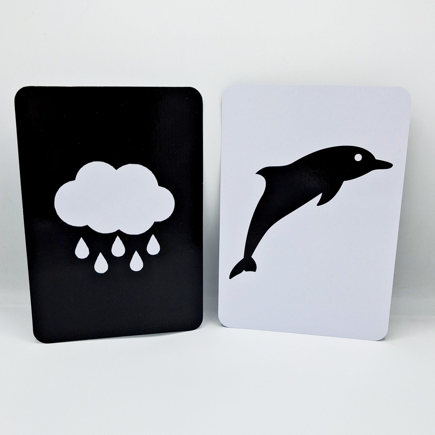 Meraki Babies Large Size High Contrast - Black & White Flash Card - 32 Cards