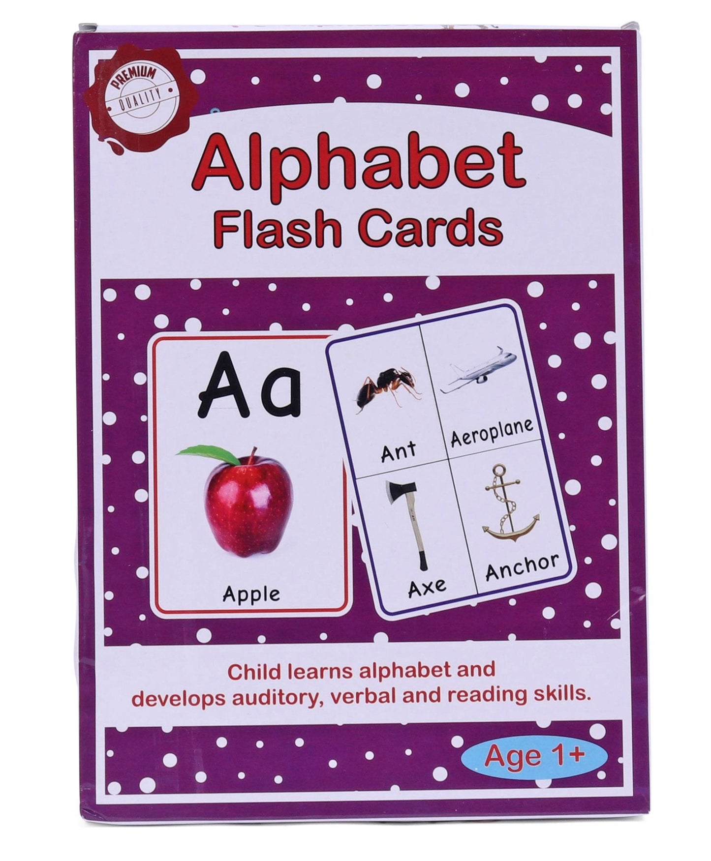 Large Size Alphabets Flash Cards - 32 Cards