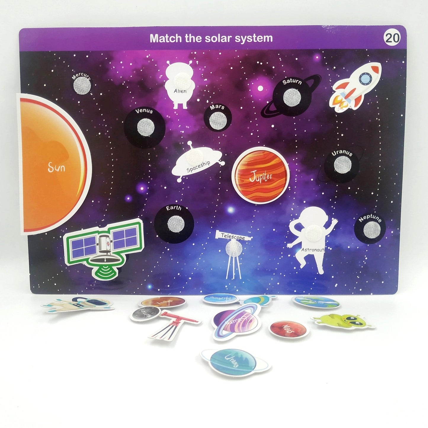 Meraki Babies KidsVelcro Activity Box - 15 Sheets - Age 3+