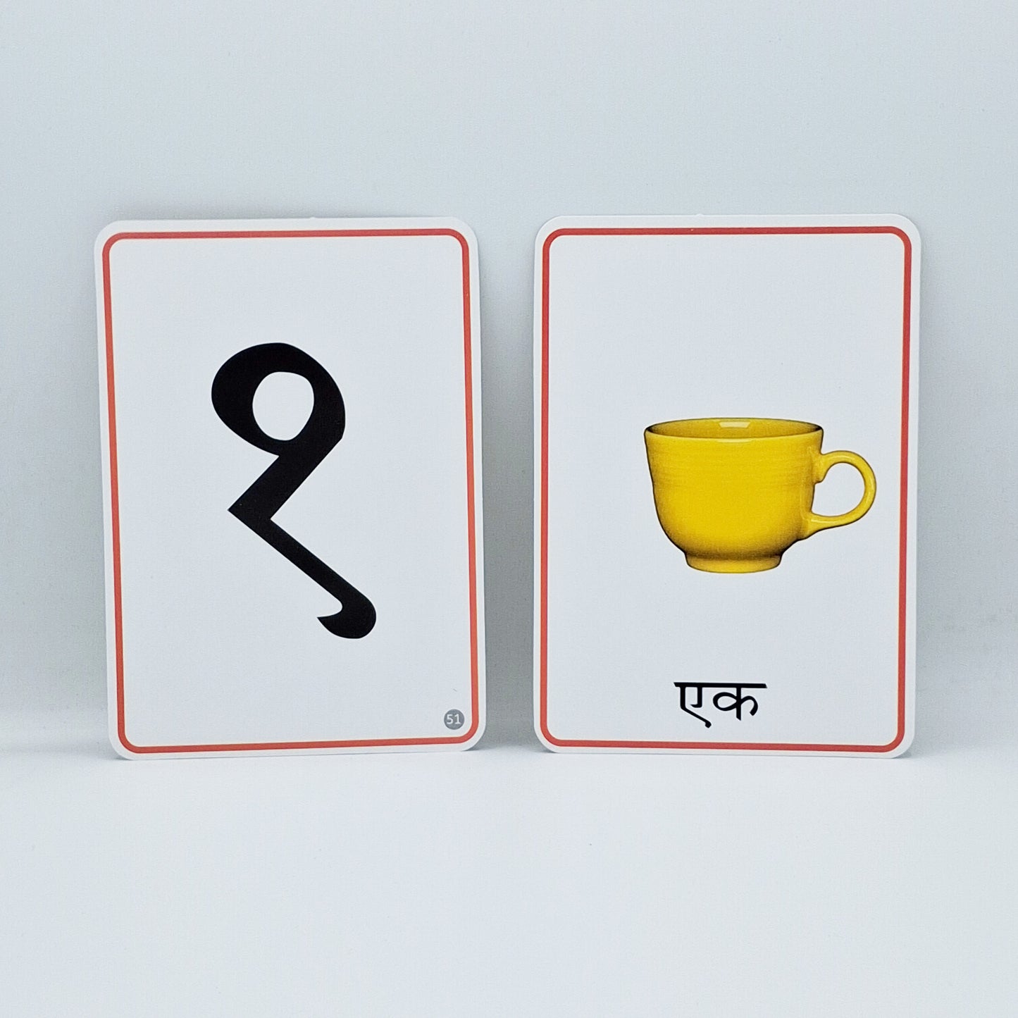 Hindi Flash Cards Swar, Vyanjan, Ginti - 64 Cards