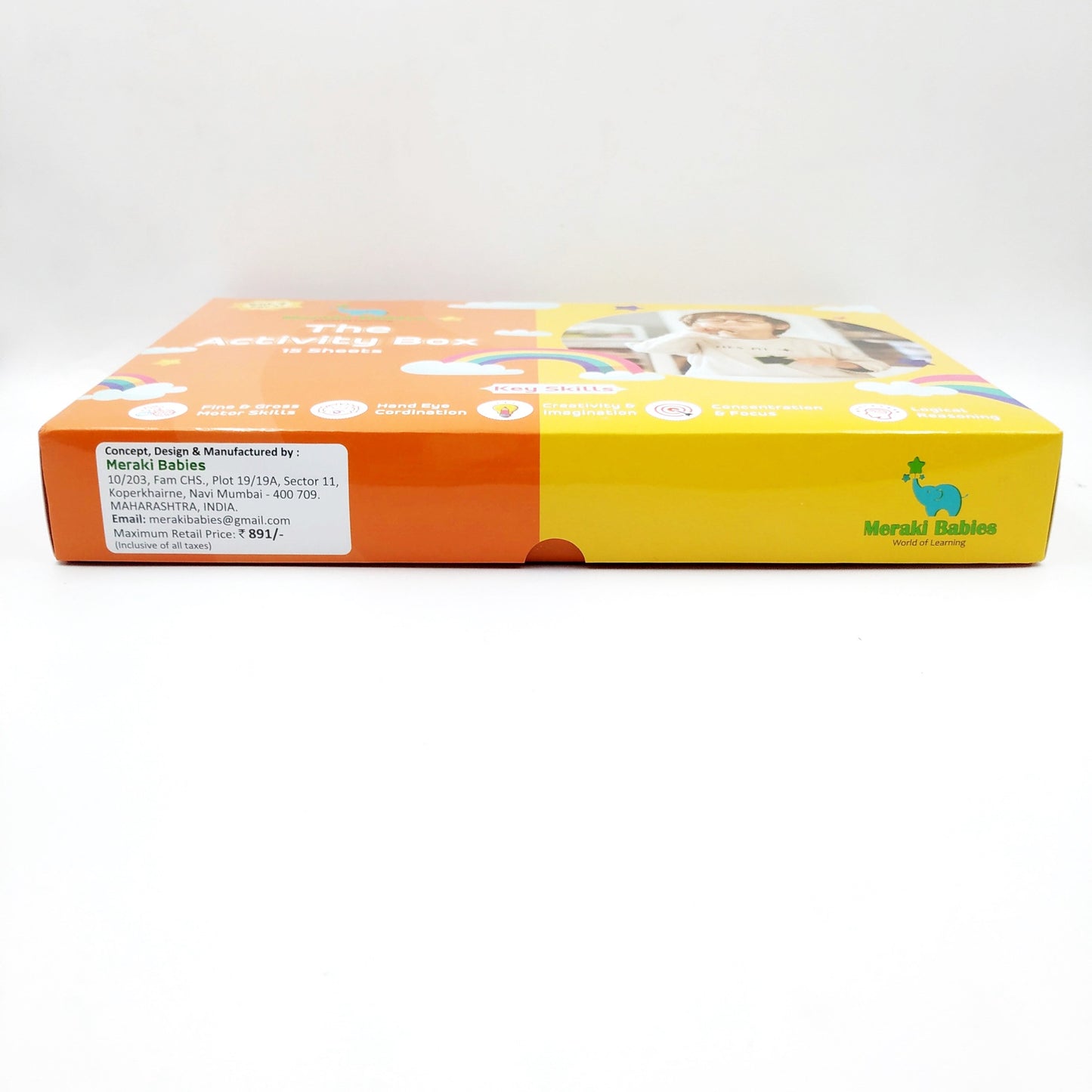 Meraki Babies KidsVelcro Activity Box - 15 Sheets - Age 3+