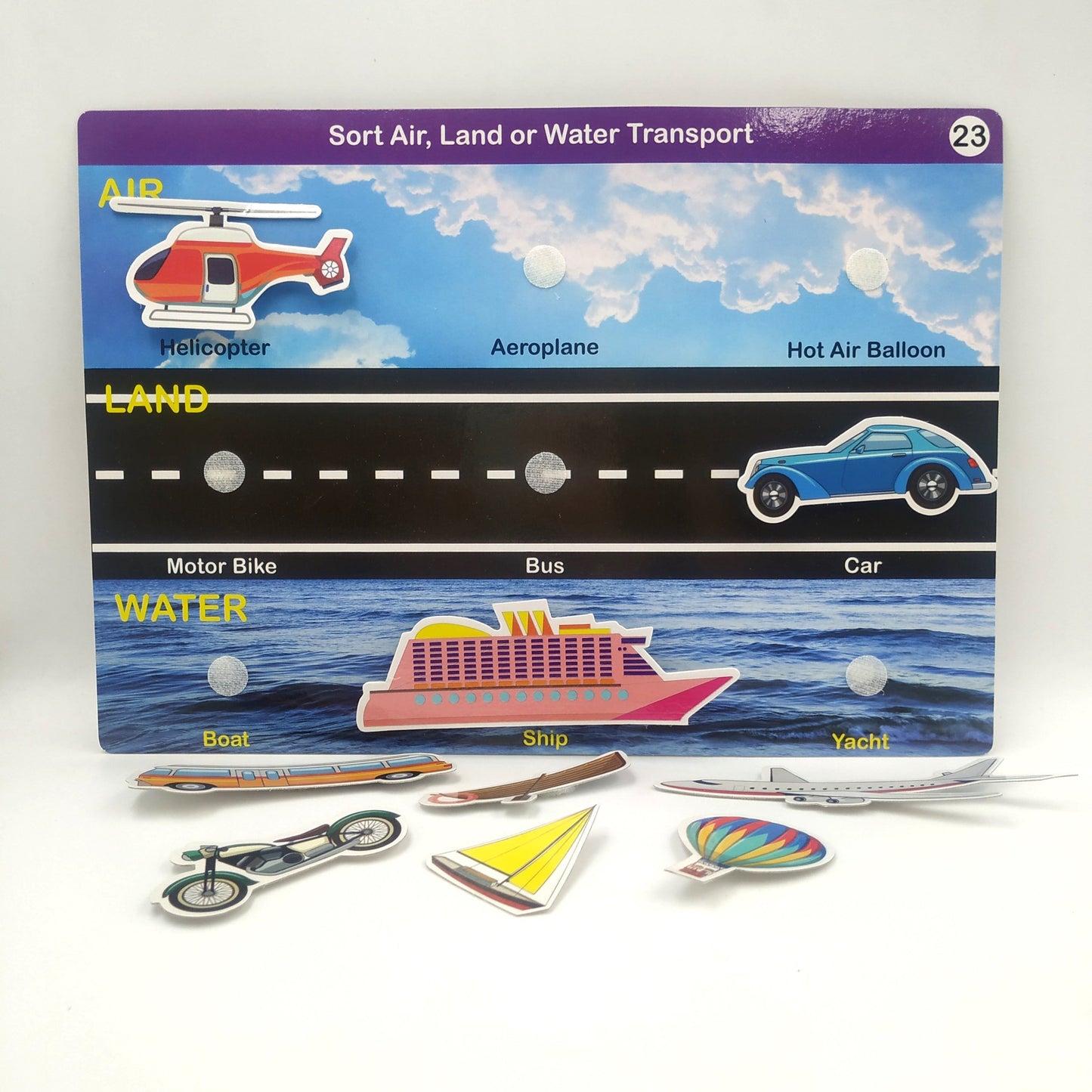 Velcro Based Activity Box - 30 Sheets - Age 2+
