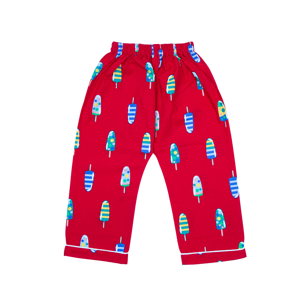 Red Popsicle Kids Nightwear