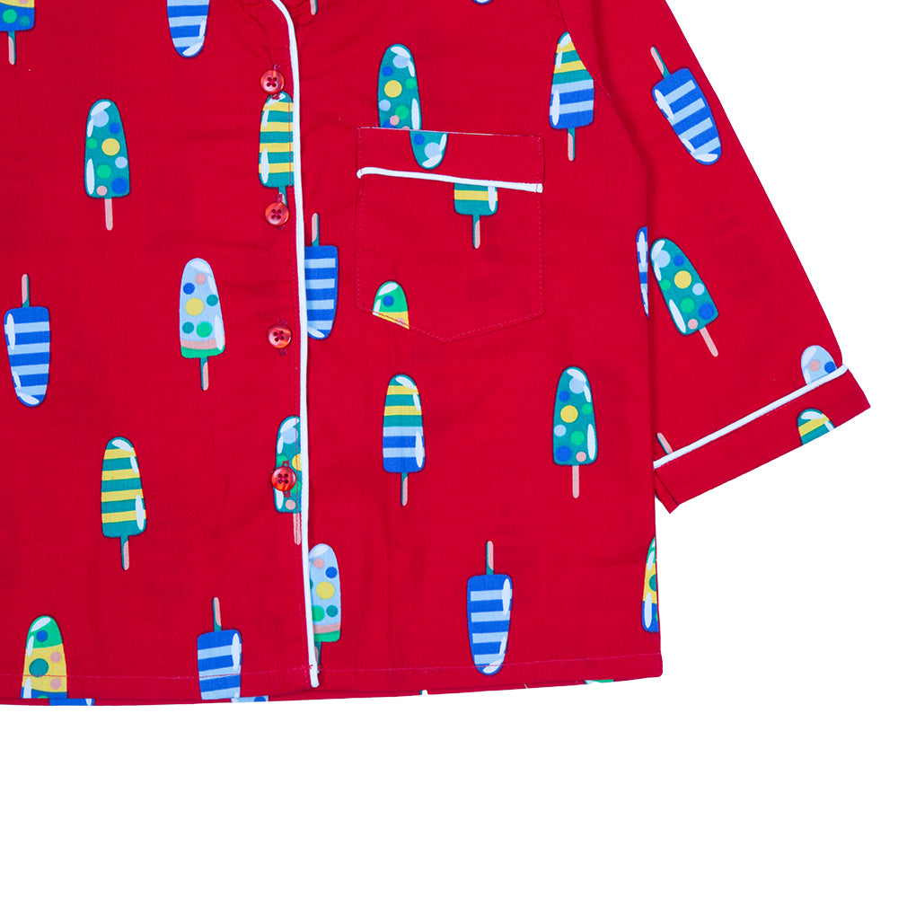Red Popsicle Kids Nightwear