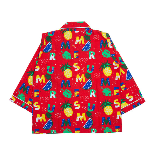 Red Alphabet Kids Nightwear