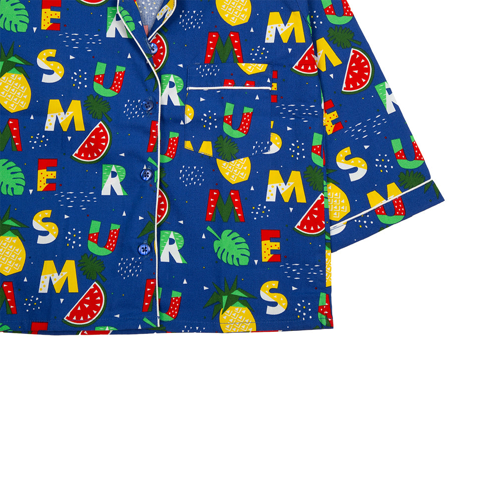Blue Alphabet Kids Nightwear