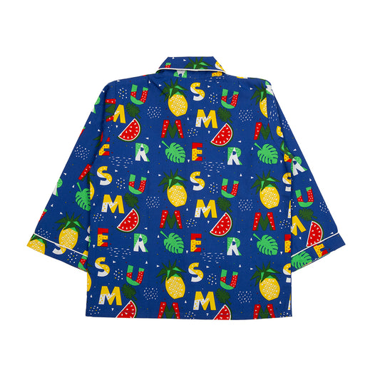 Blue Alphabet Kids Nightwear