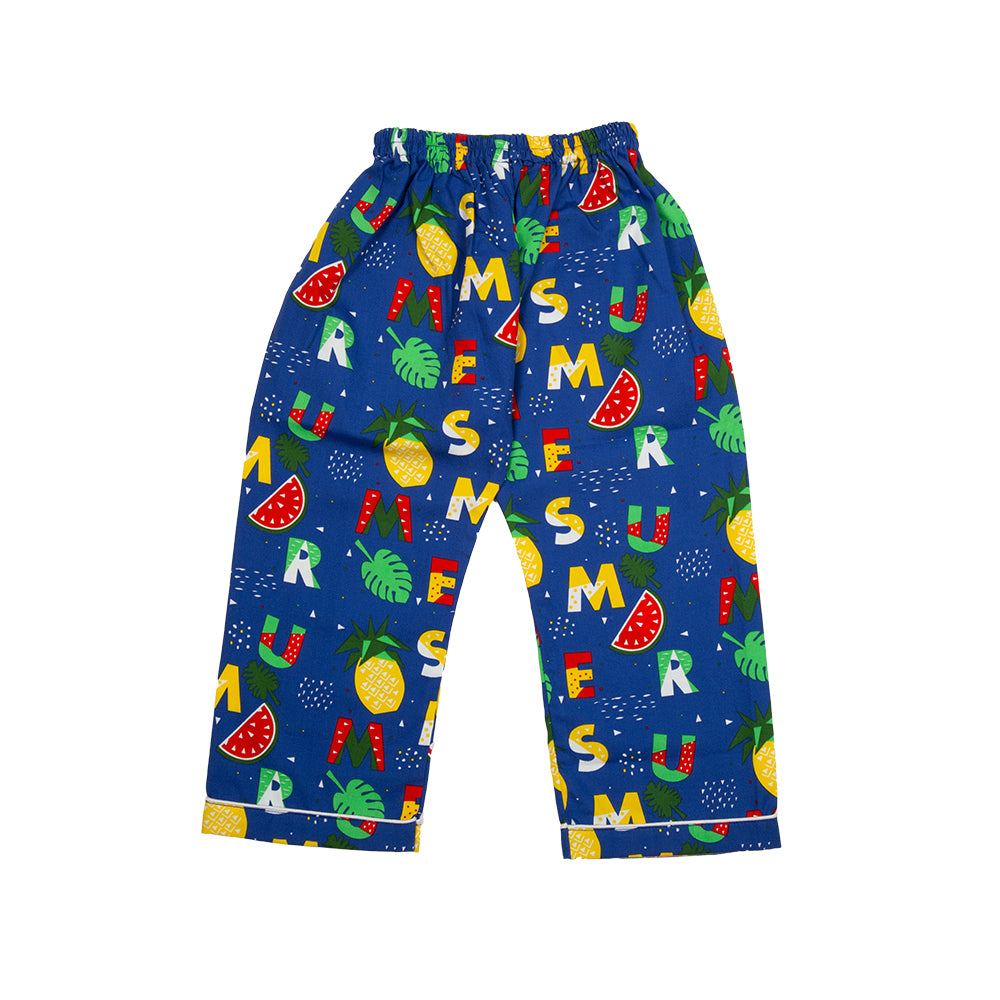 Blue Alphabet Kids Nightwear