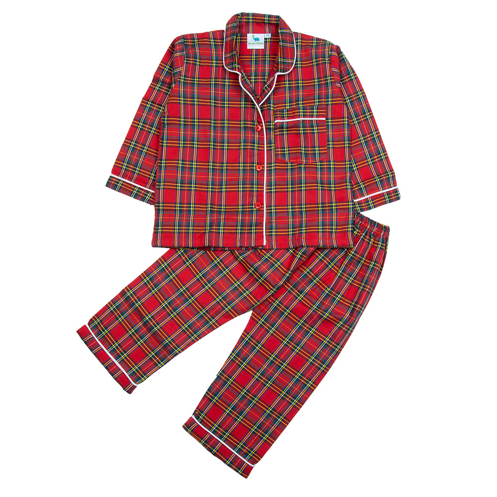 Red Checks Kids Nightwear