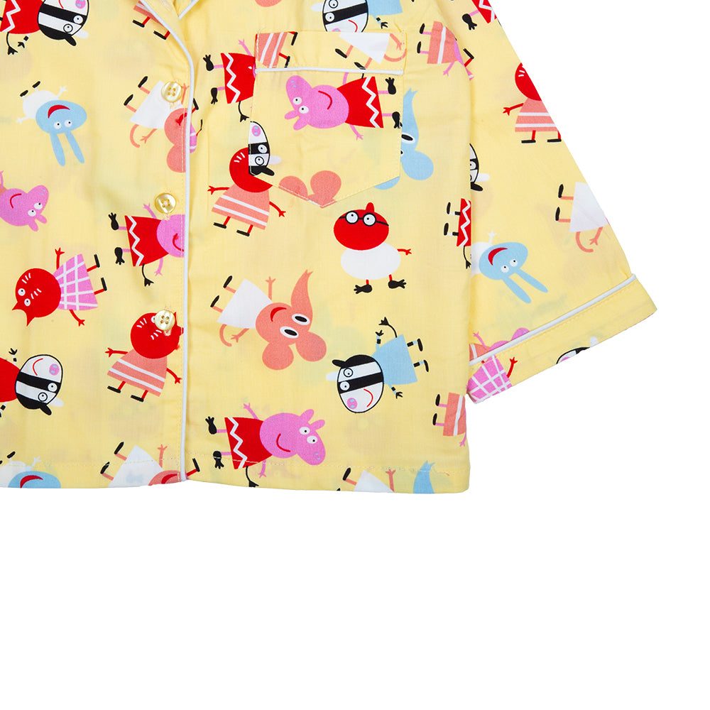 Yellow Peppa Pig Kids Nightwear