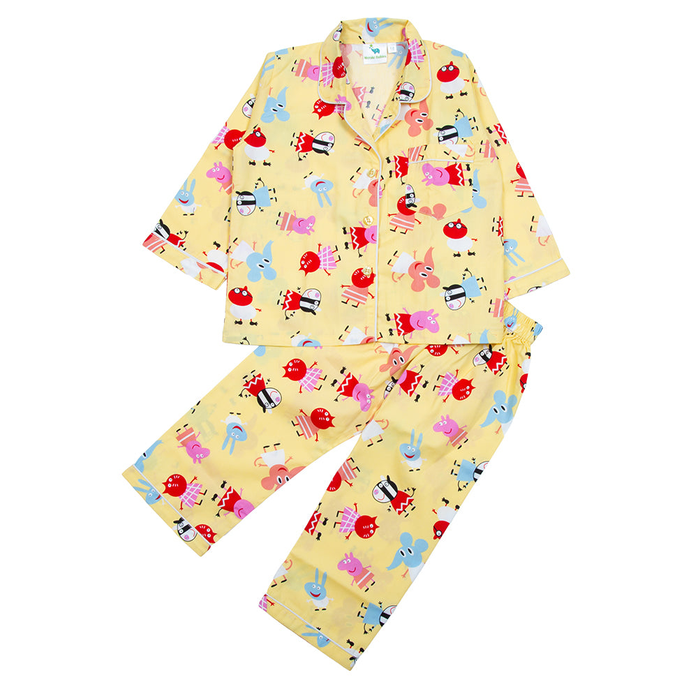 Yellow Peppa Pig Kids Nightwear