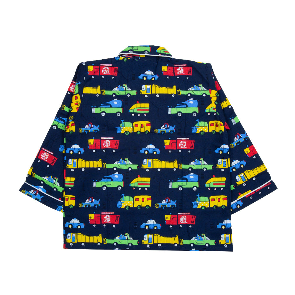 Navy Blue Car Kids Nightwear