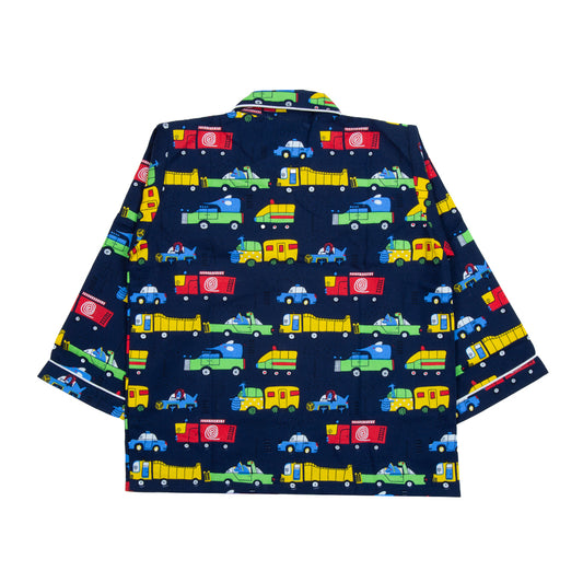Navy Blue Car Kids Nightwear