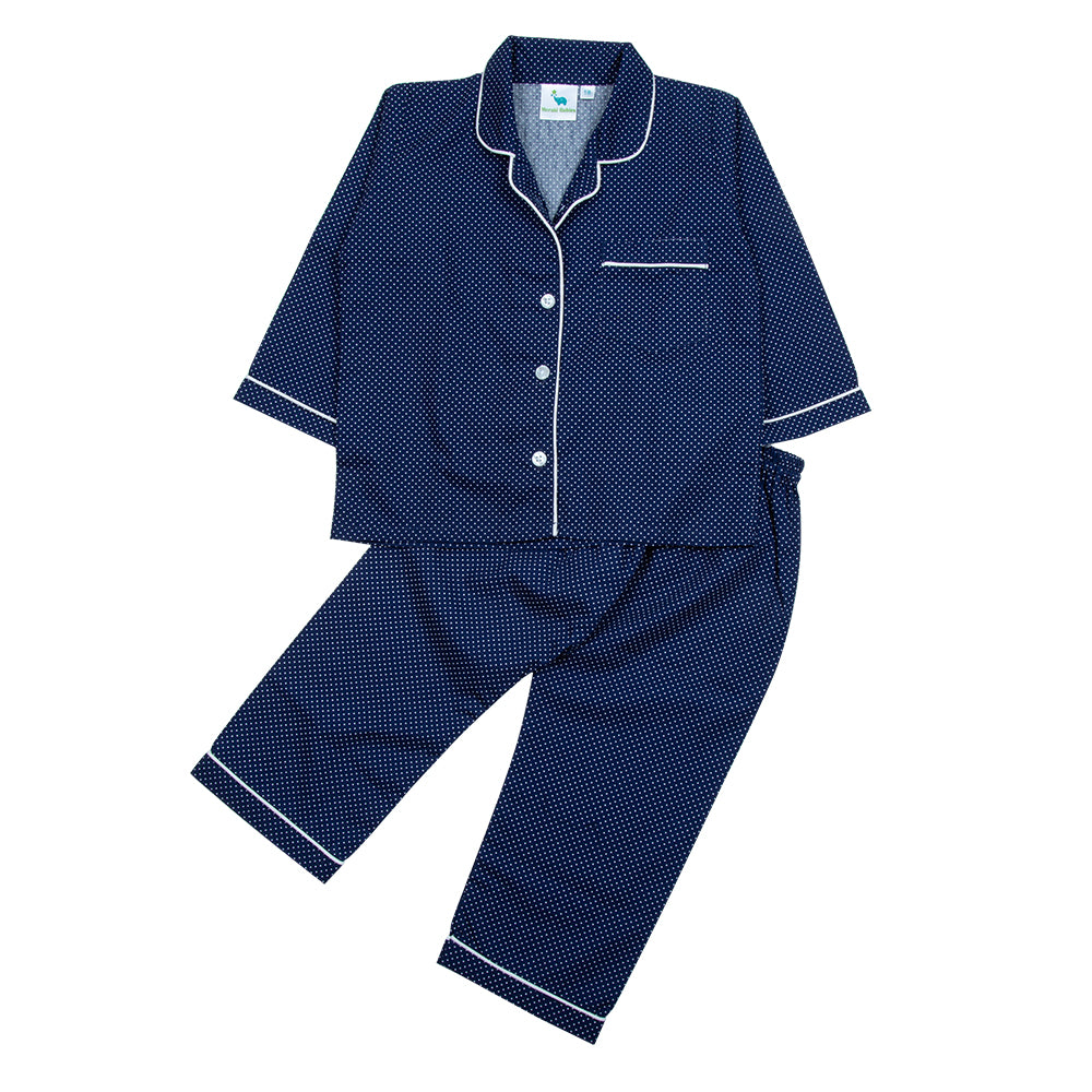 Blue Polka Dots Kids Nightwear