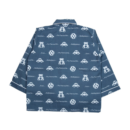 Grey Teddy Kids Nightwear