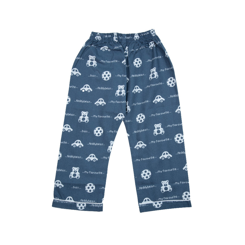 Grey Teddy Kids Nightwear