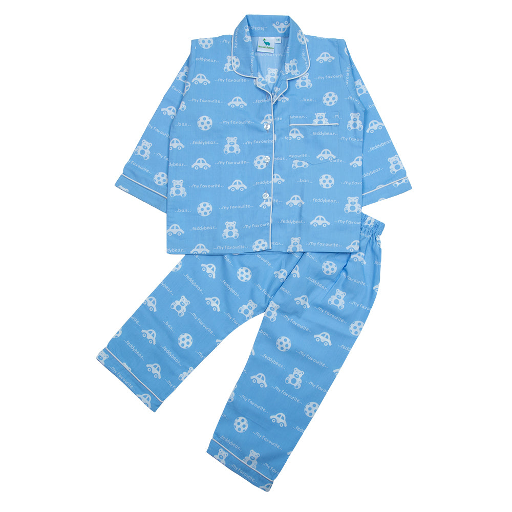 Blue Teddy Kids Nightwear
