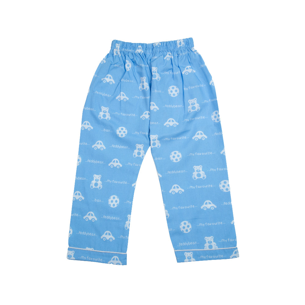 Blue Teddy Kids Nightwear