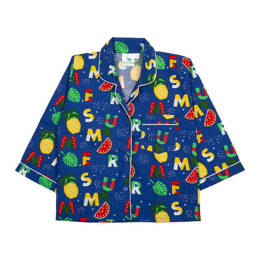 Blue Alphabet Kids Nightwear