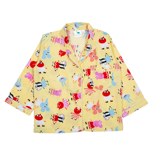 Yellow Peppa Pig Kids Nightwear