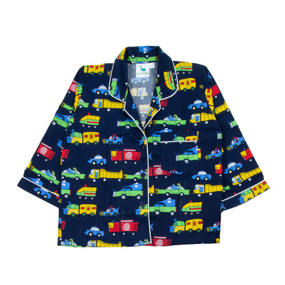 Navy Blue Car Kids Nightwear