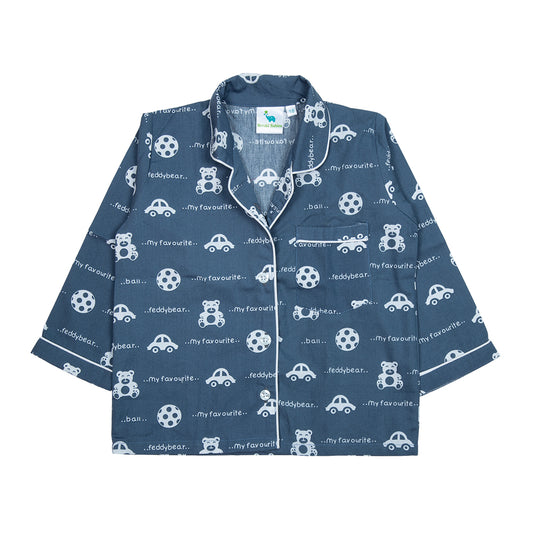 Grey Teddy Kids Nightwear