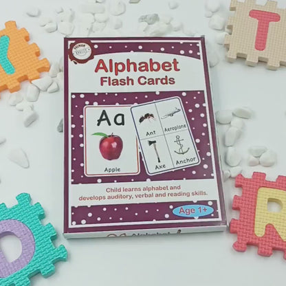 Large Size Alphabets Flash Cards - 32 Cards