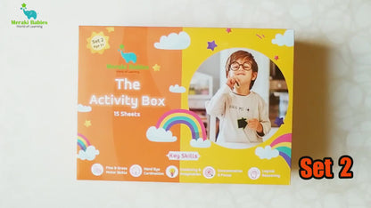 Meraki Babies KidsVelcro Activity Box - 15 Sheets - Age 3+